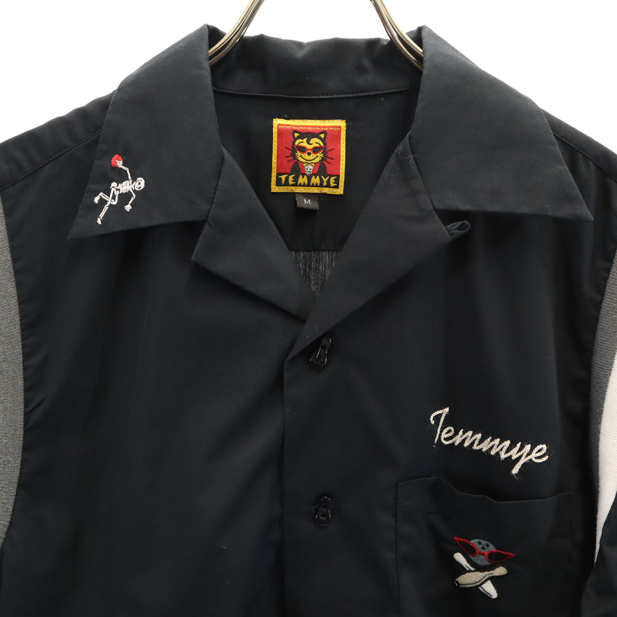 TEMMYE ティミー 半袖 ボウリングシャツ M ブラック CREAM SODA クリームソーダ メンズ