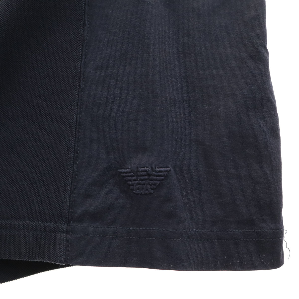 Emporio Armani エンポリオアルマーニ 半袖 ヘンリーネック Tシャツ M ネイビー メンズ