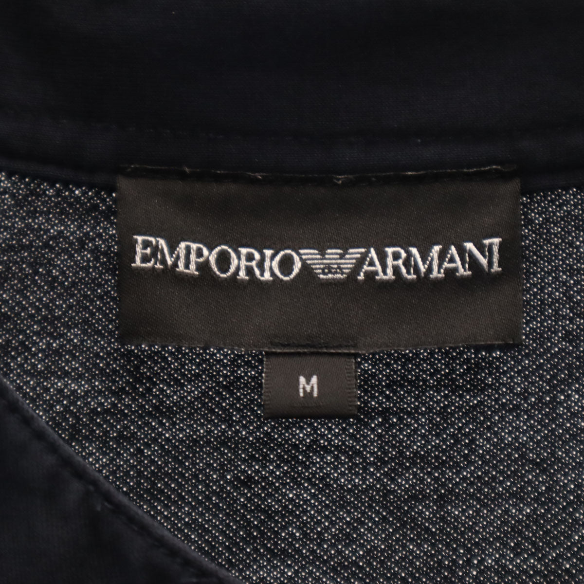 Emporio Armani エンポリオアルマーニ 半袖 ヘンリーネック Tシャツ M ネイビー メンズ