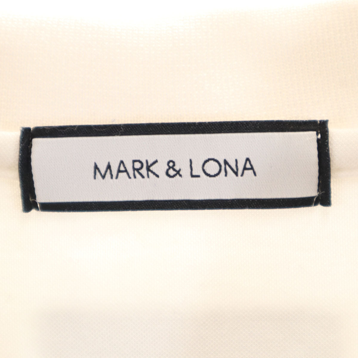 MARK&LONA マークアンドロナ 日本製 半袖 ポロシャツ XXL ホワイト ビッグサイズ メンズ