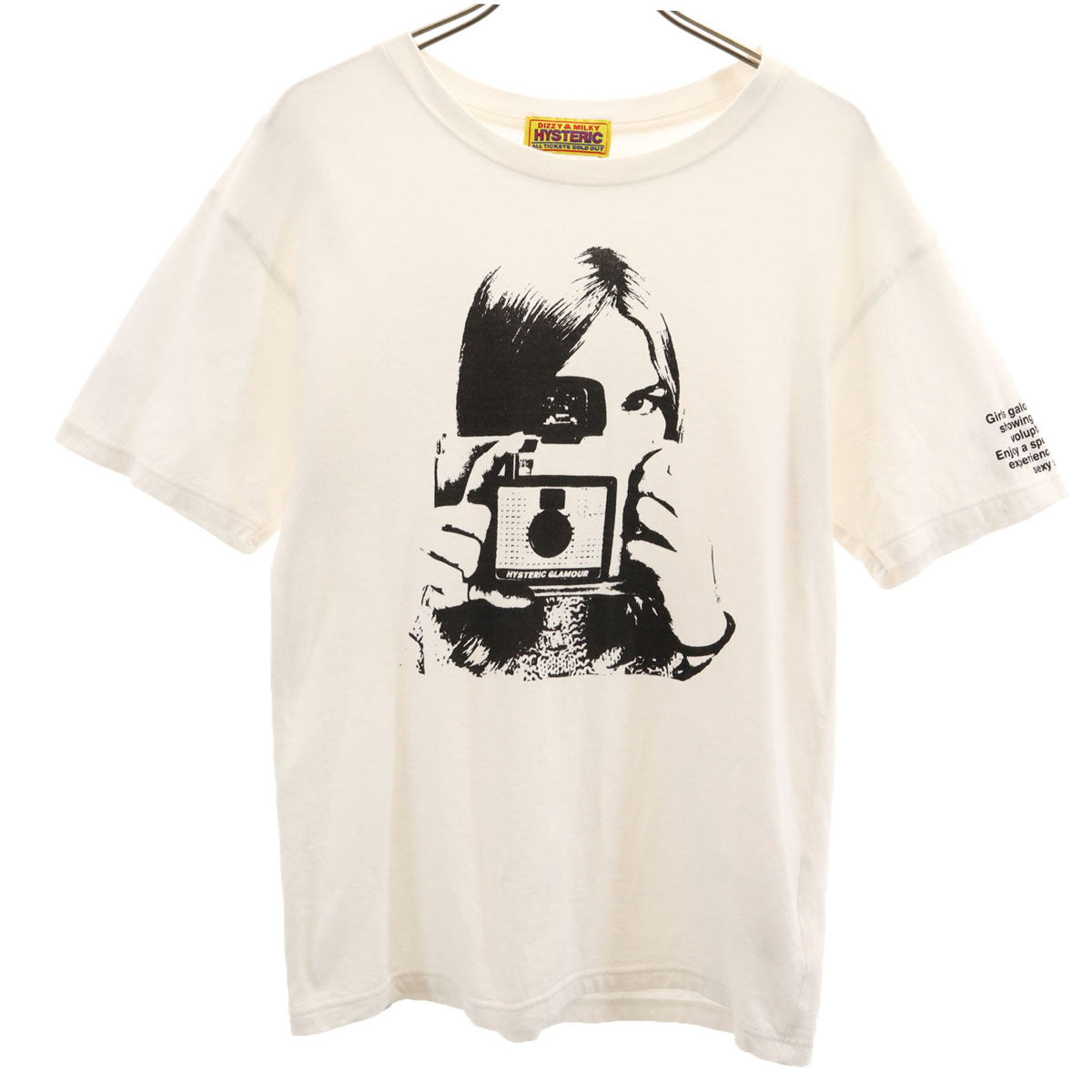HYSTERIC ヒステリック 日本製 半袖 Tシャツ FREE ホワイト ヒステリックグラマー レディース