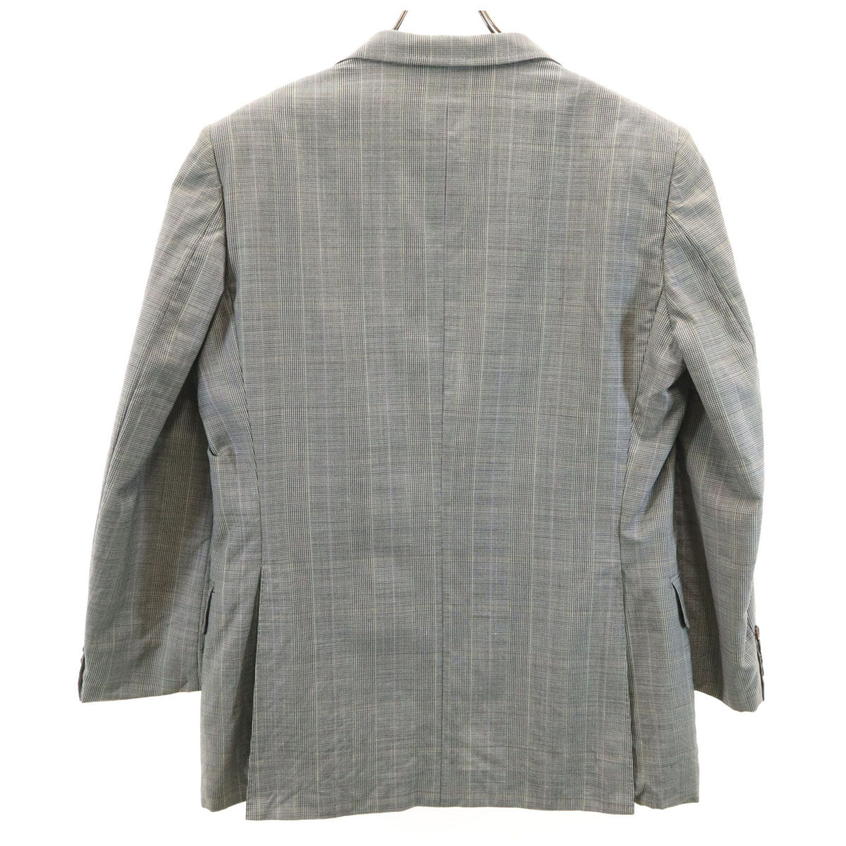 Burberrys バーバリーズ 90s オールド ウールブレンド チェック柄 テーラードジャケット 96-86-170AB5 グレー C-TK83 メンズ