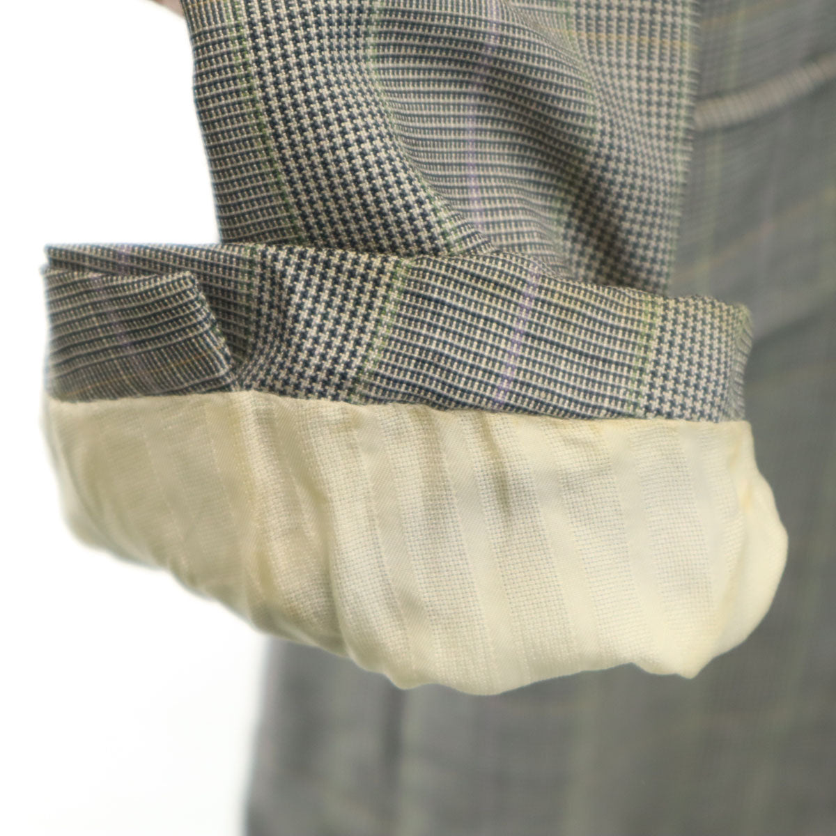 Burberrys バーバリーズ 90s オールド ウールブレンド チェック柄 テーラードジャケット 96-86-170AB5 グレー C-TK83 メンズ