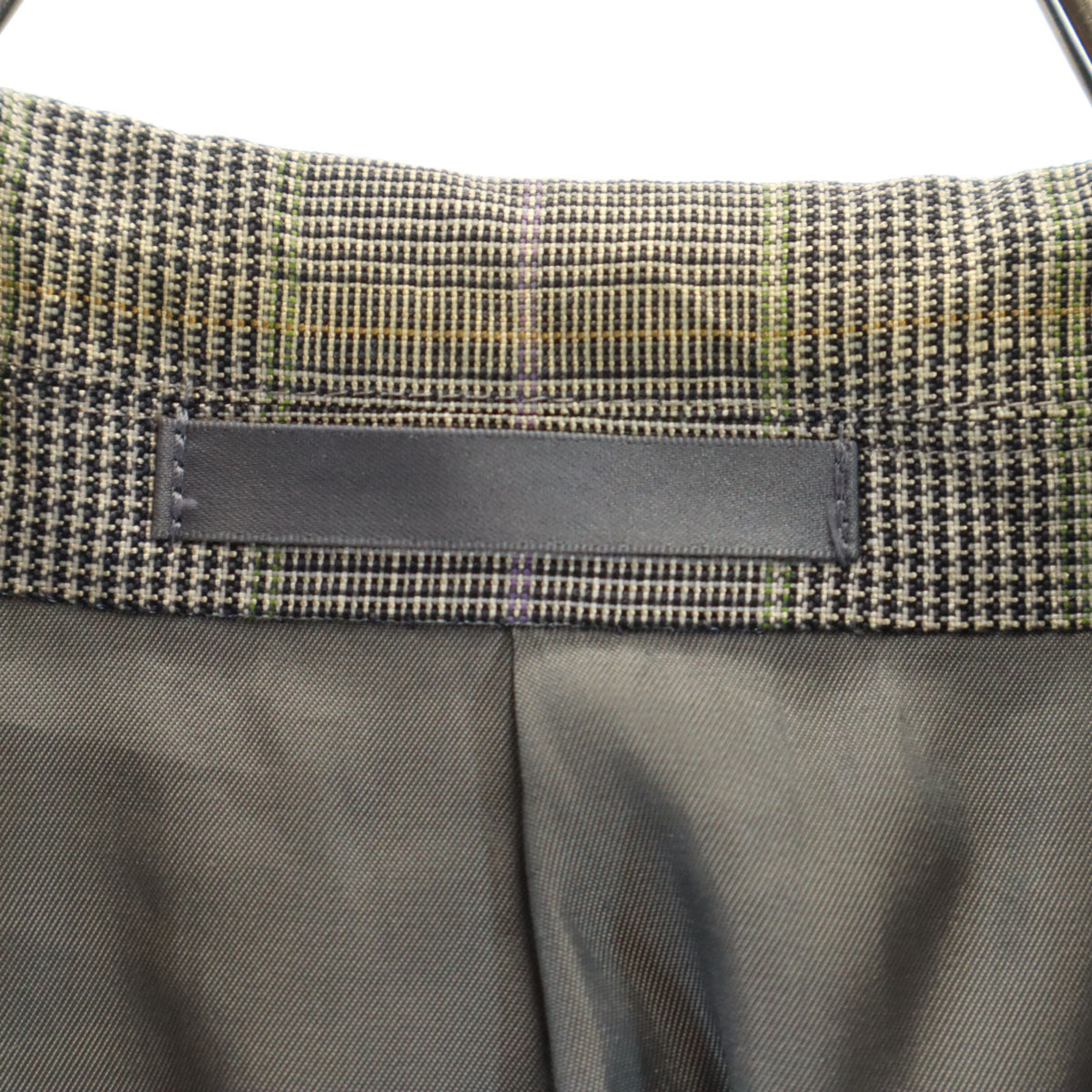 Burberrys バーバリーズ 90s オールド ウールブレンド チェック柄 テーラードジャケット 96-86-170AB5 グレー C-TK83 メンズ