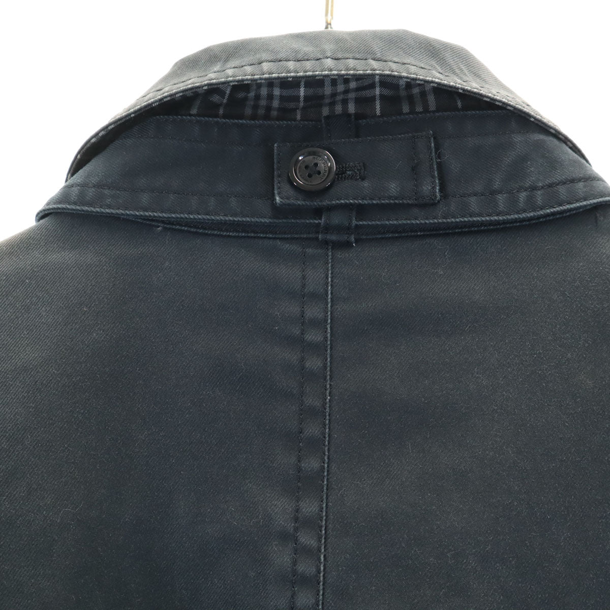 BURBERRY BLACK LABEL バーバリーブラックレーベル ステンカラーコート M ブラック メンズ