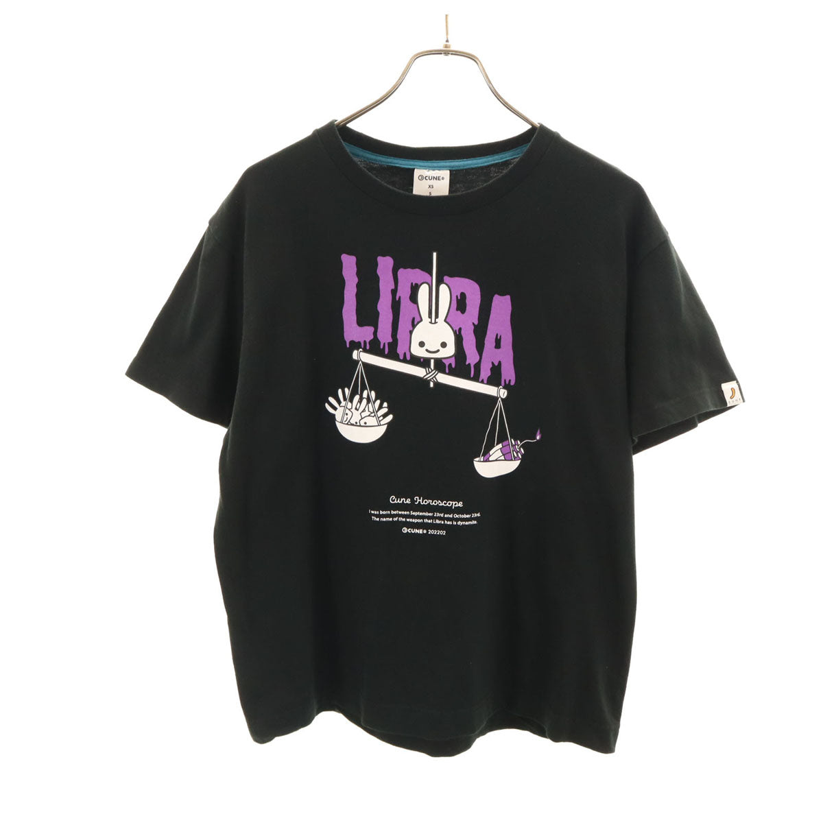 CUNE キューン 星座 てんびん座 半袖 Tシャツ M ブラック メンズ