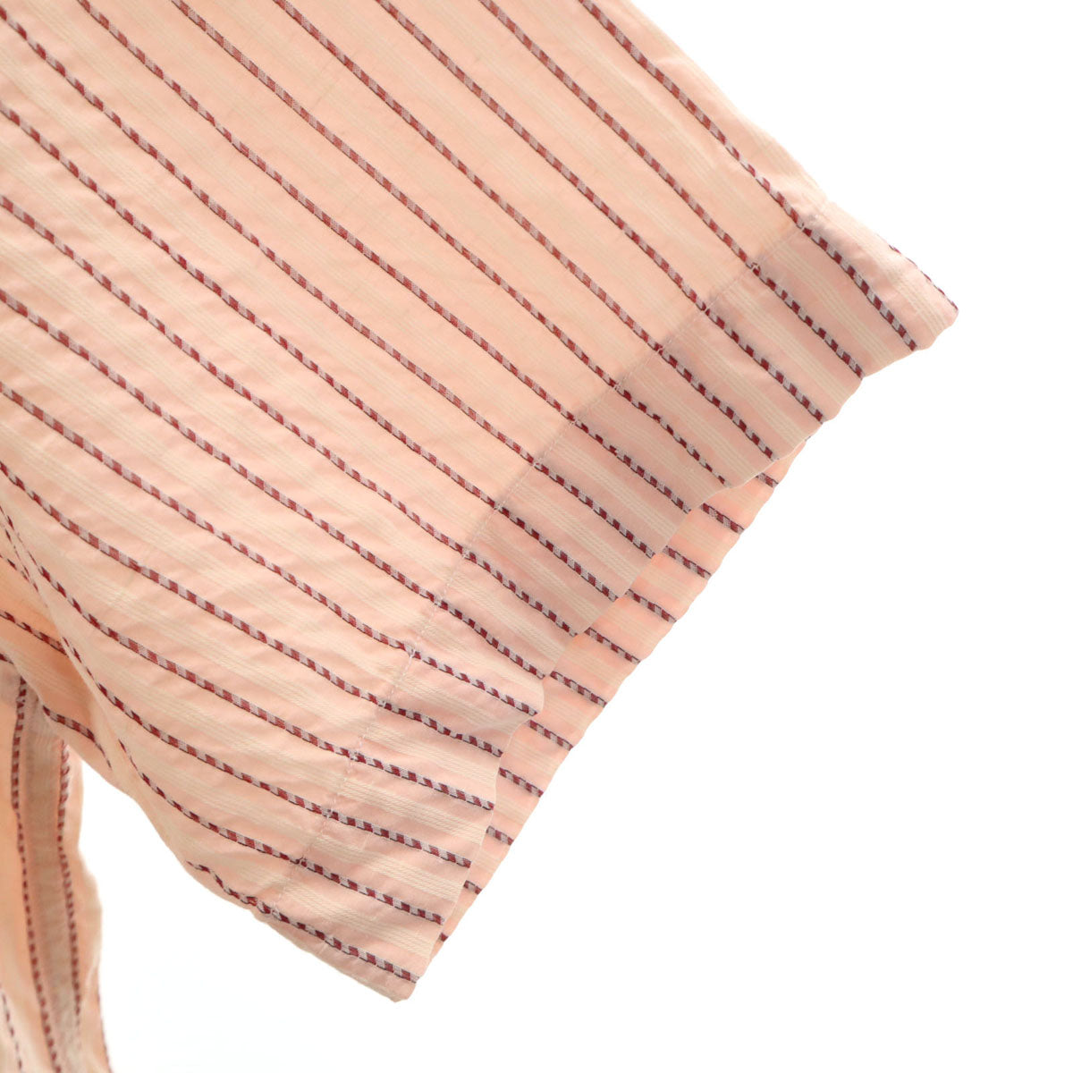 Paul Smith LONDON ポールスミスロンドン ストライプ柄 半袖 シアサッカー シャツ M ピンク メンズ
