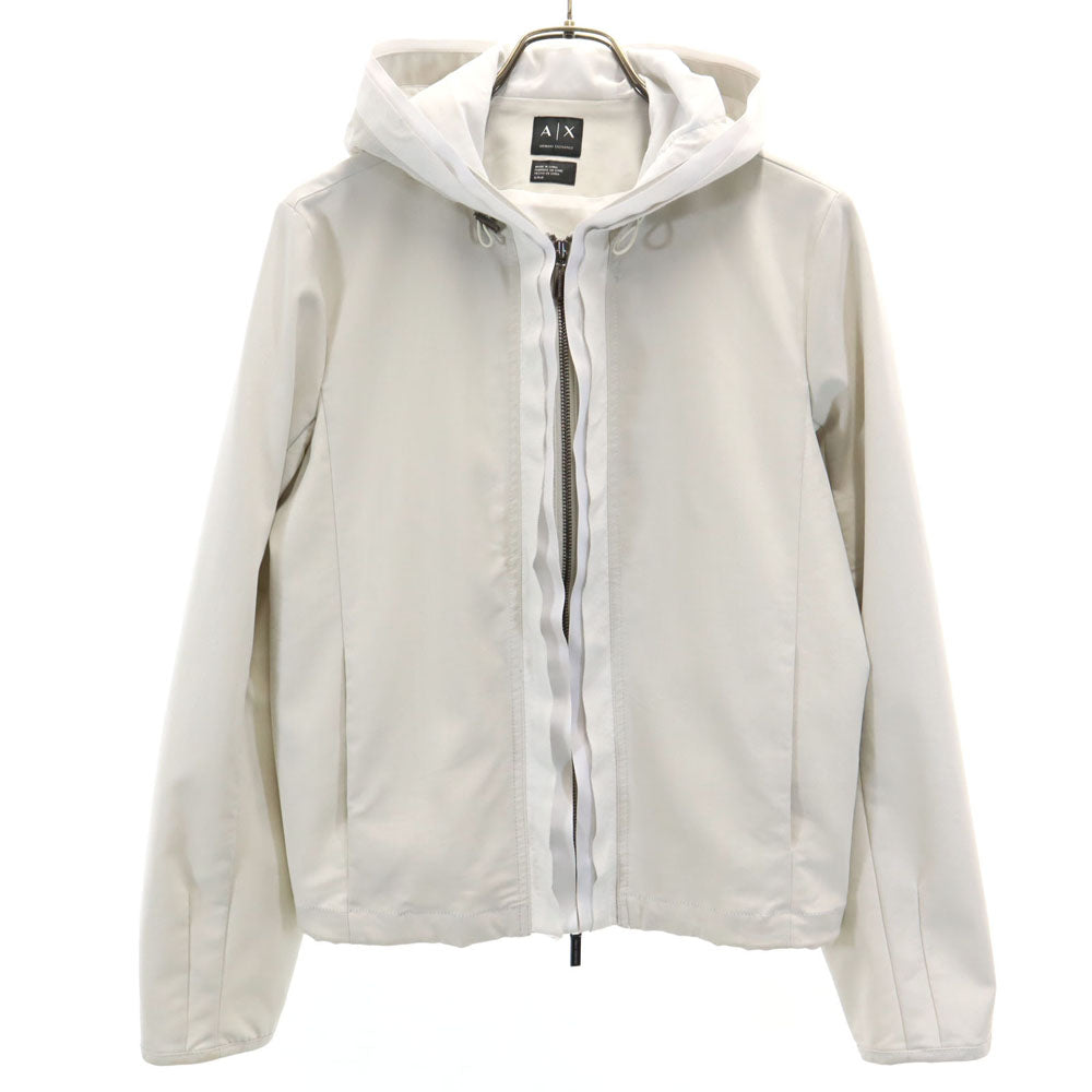 ARMANI EXCHANGE アルマーニエクスチェンジ ジップパーカー S ライトグレー レディース