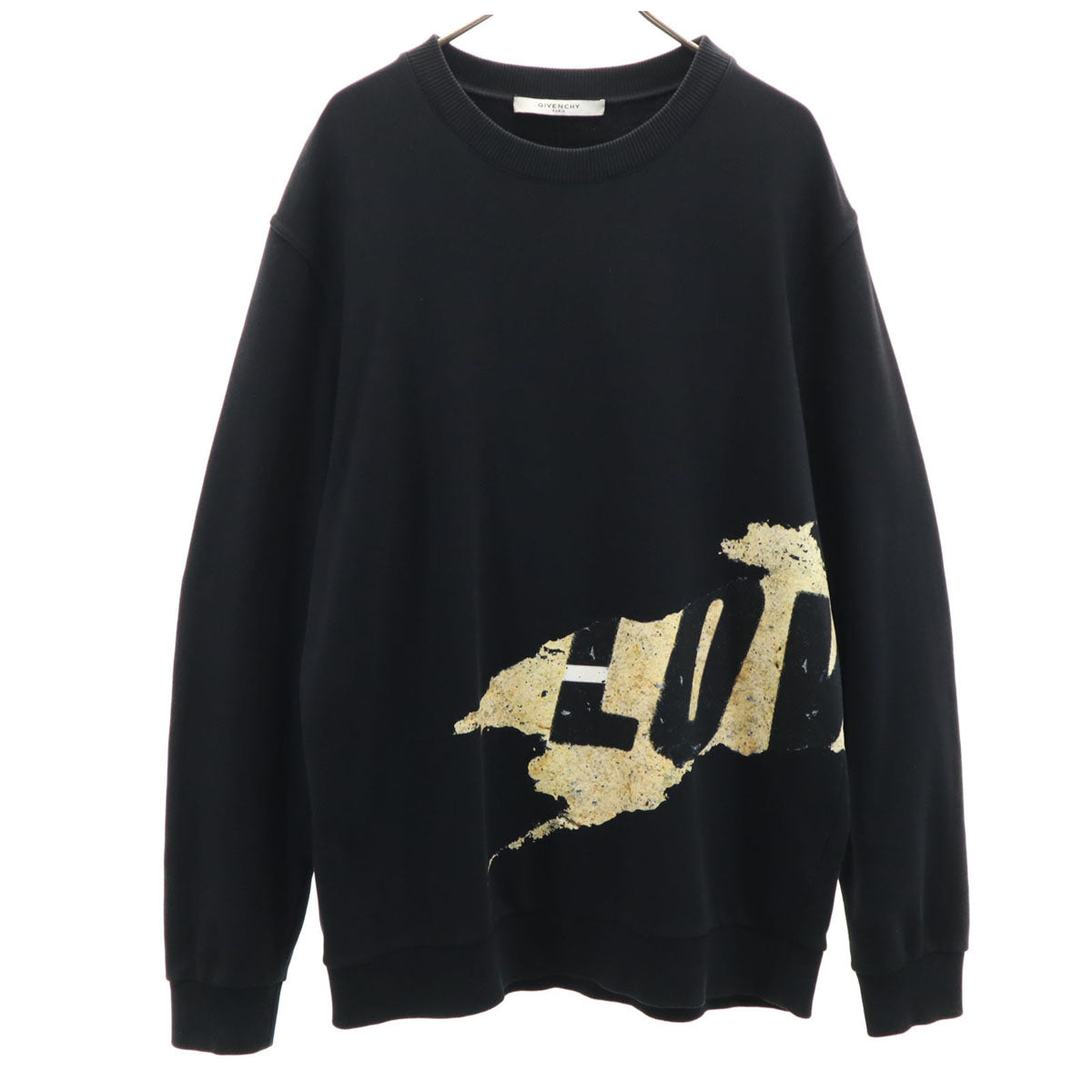 Givenchy ジバンシー 15AW ポルトガル製 長袖 LOVEロゴ トレーナー L ブラック スウェット メンズ