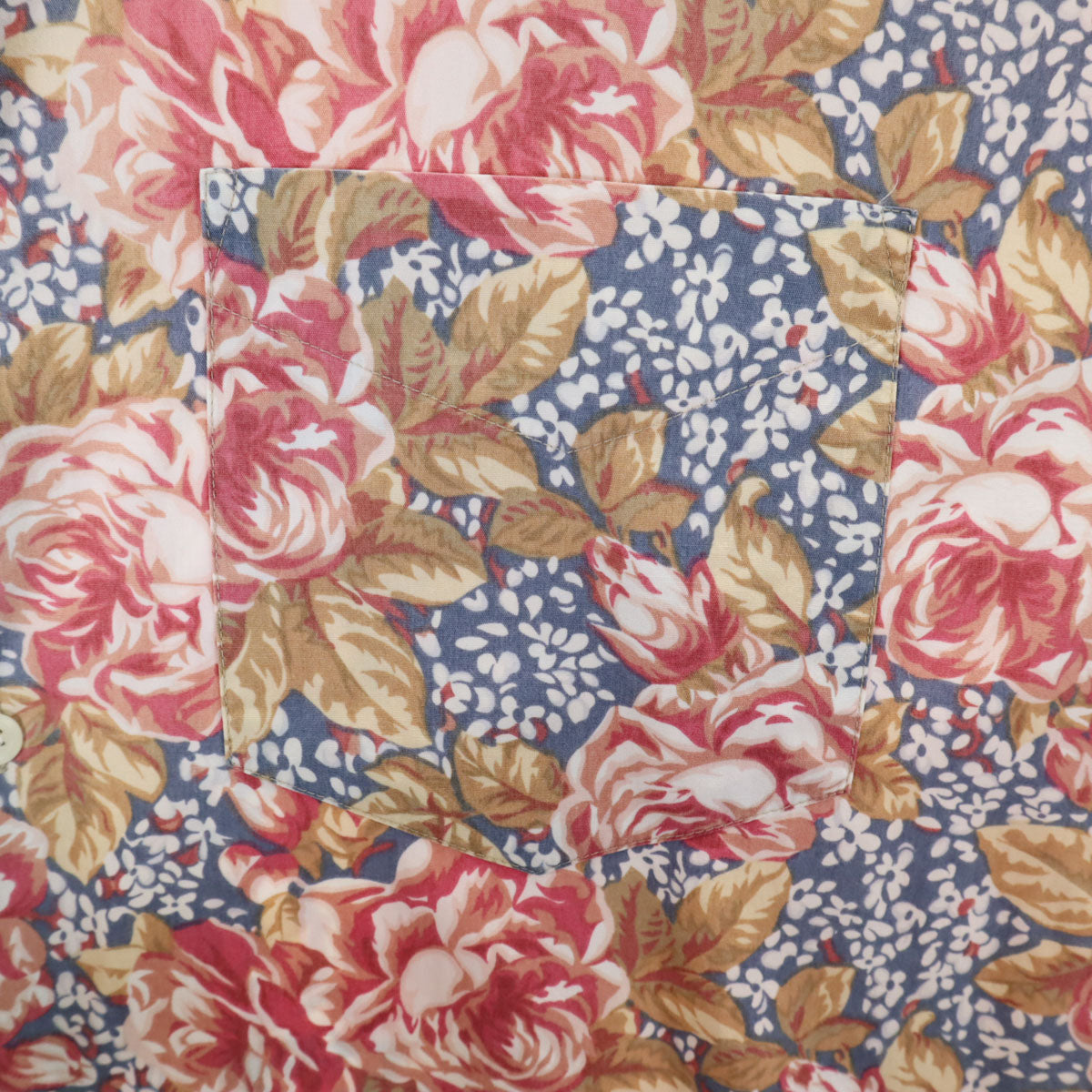 Banana Republic バナナリパブリック 80s 90s オールド 総柄 長袖 ハワイアン ボタンダウンシャツ XL レッド メンズ