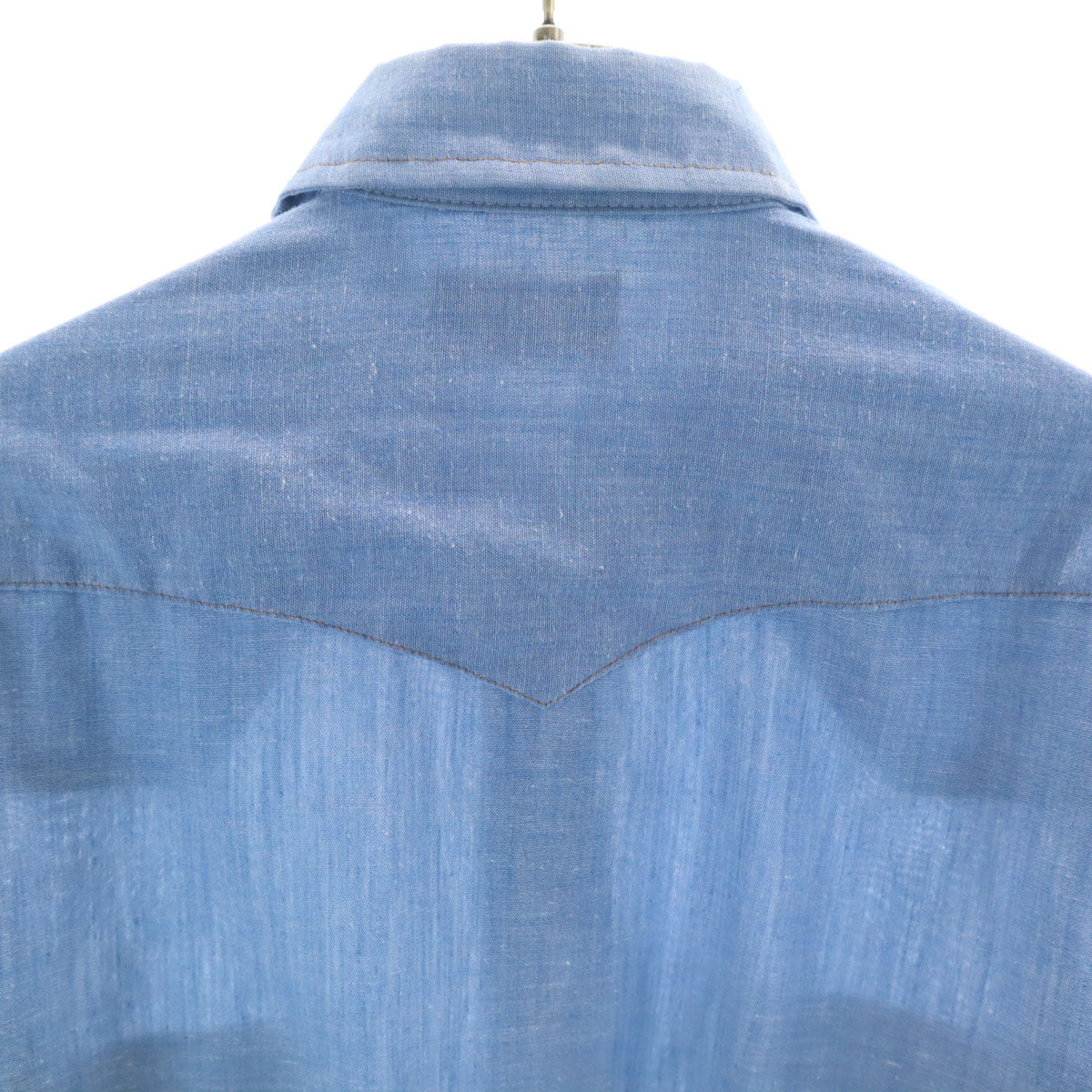 Wrangler ラングラー 80s ヴィンテージ USA製 長袖 ウエスタンシャツ S ブルー メンズ