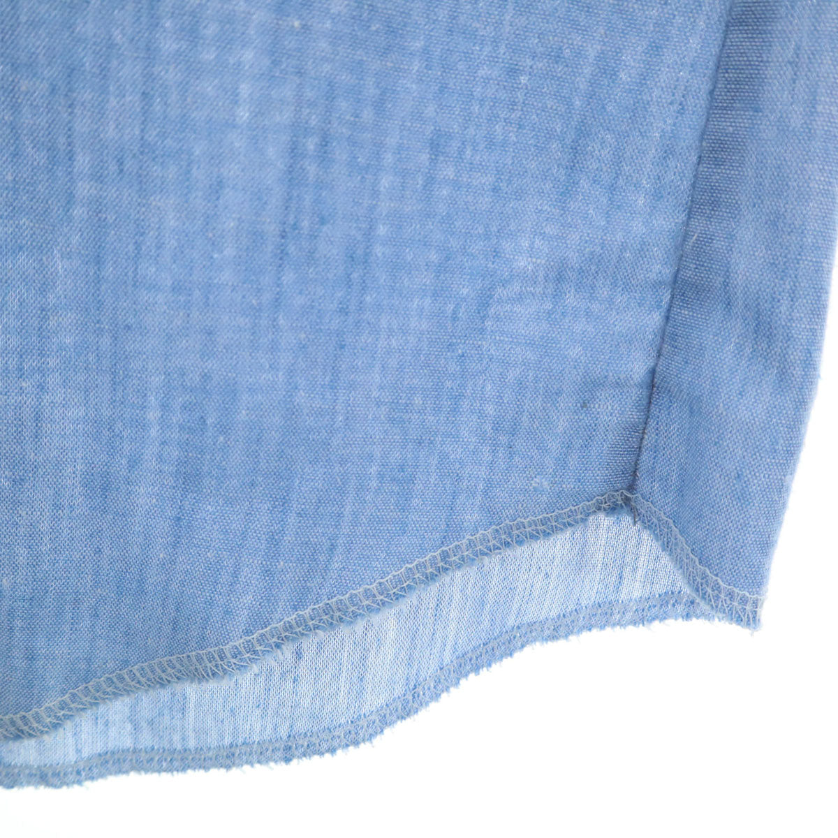 Wrangler ラングラー 80s ヴィンテージ USA製 長袖 ウエスタンシャツ S ブルー メンズ