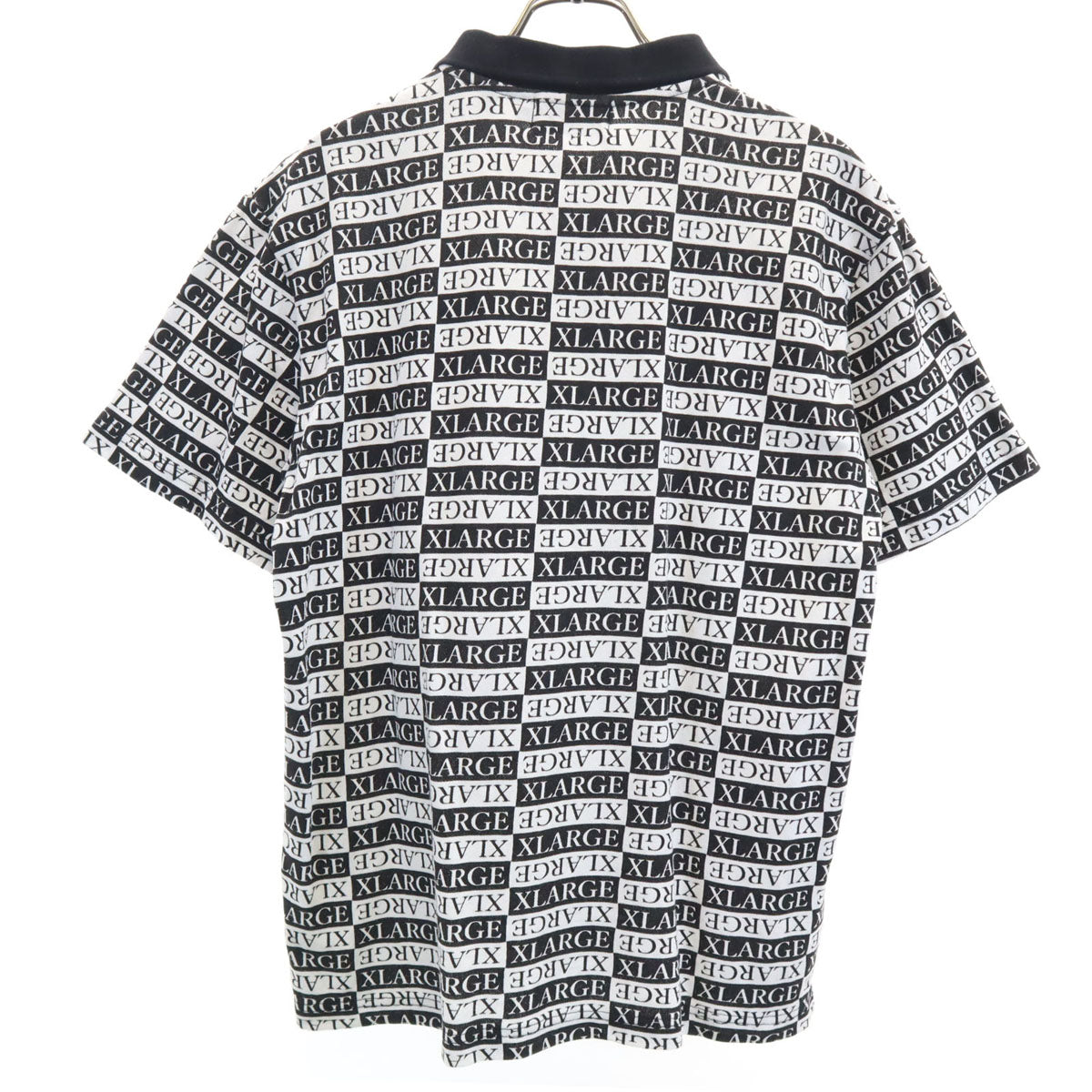 XLARGE エクストララージ 総ロゴ 半袖 ポロシャツ S ホワイト メンズ