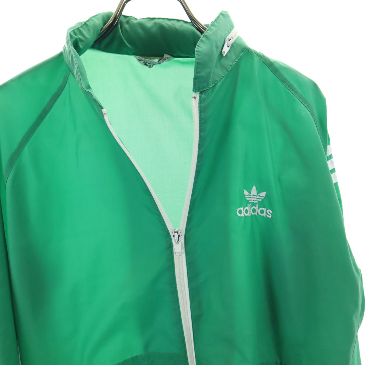 adidas アディダス 70s ヴィンテージ デサント製 ナイロンジャケット S グリーン メンズ