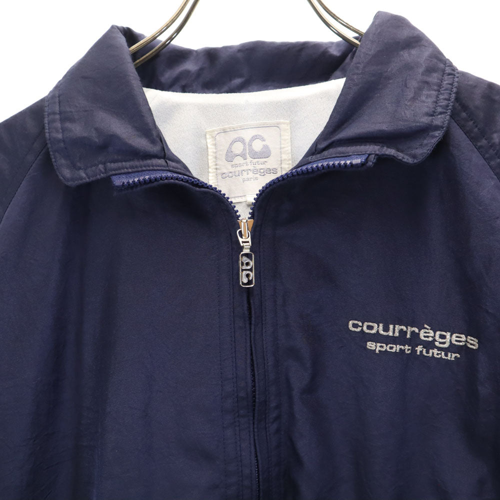 クレージュ 日本製 バックロゴ ブルゾン 11 ネイビー courreges sport futur ジャケット レディース