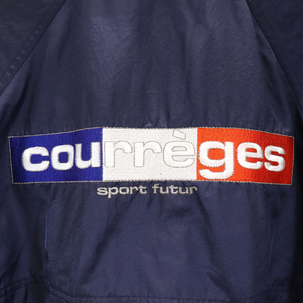 クレージュ 日本製 バックロゴ ブルゾン 11 ネイビー courreges sport futur ジャケット レディース