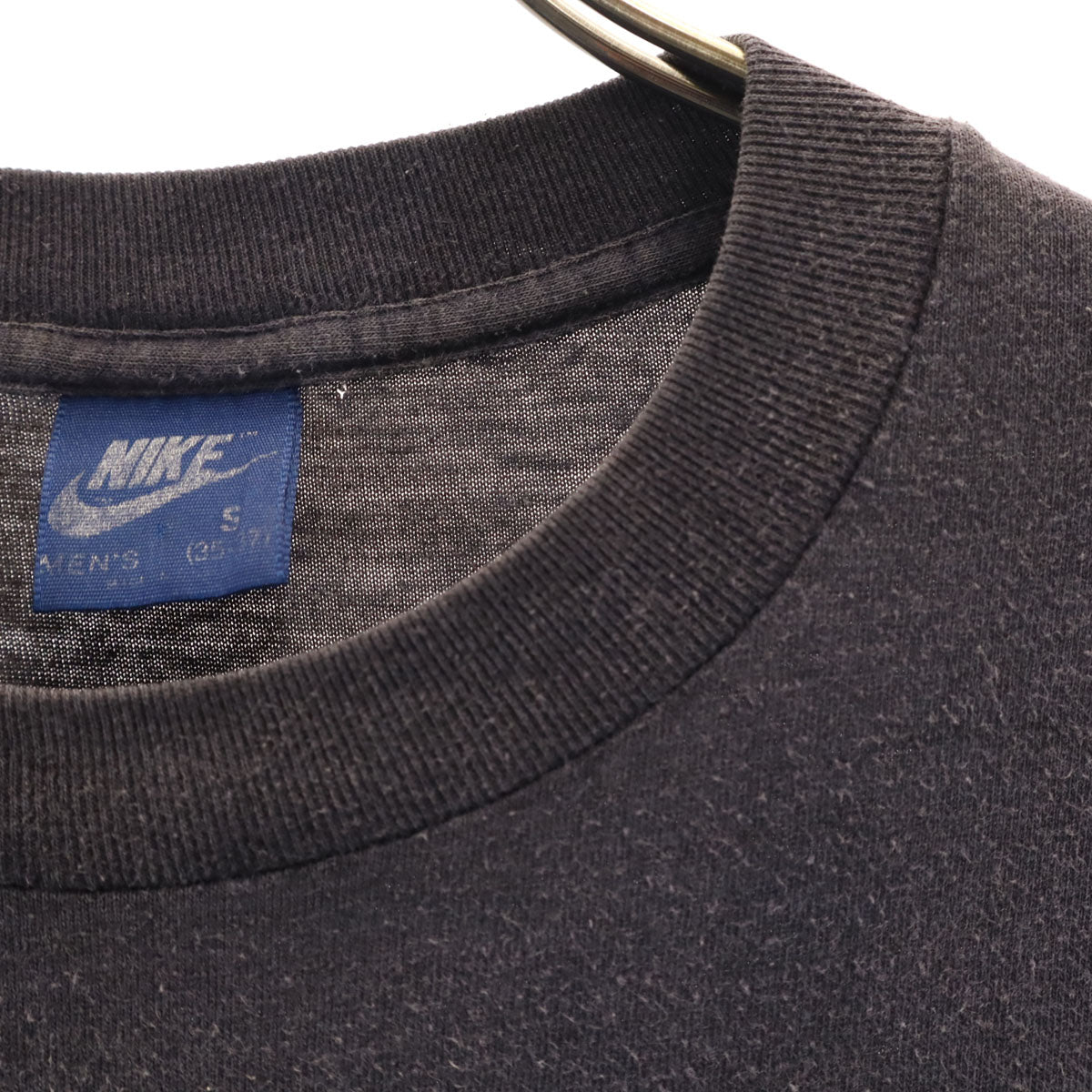 NIKE ナイキ 80s ヴィンテージ 紺タグ AIR JORDAN 半袖 Tシャツ S チャコール シングルステッチ メンズ