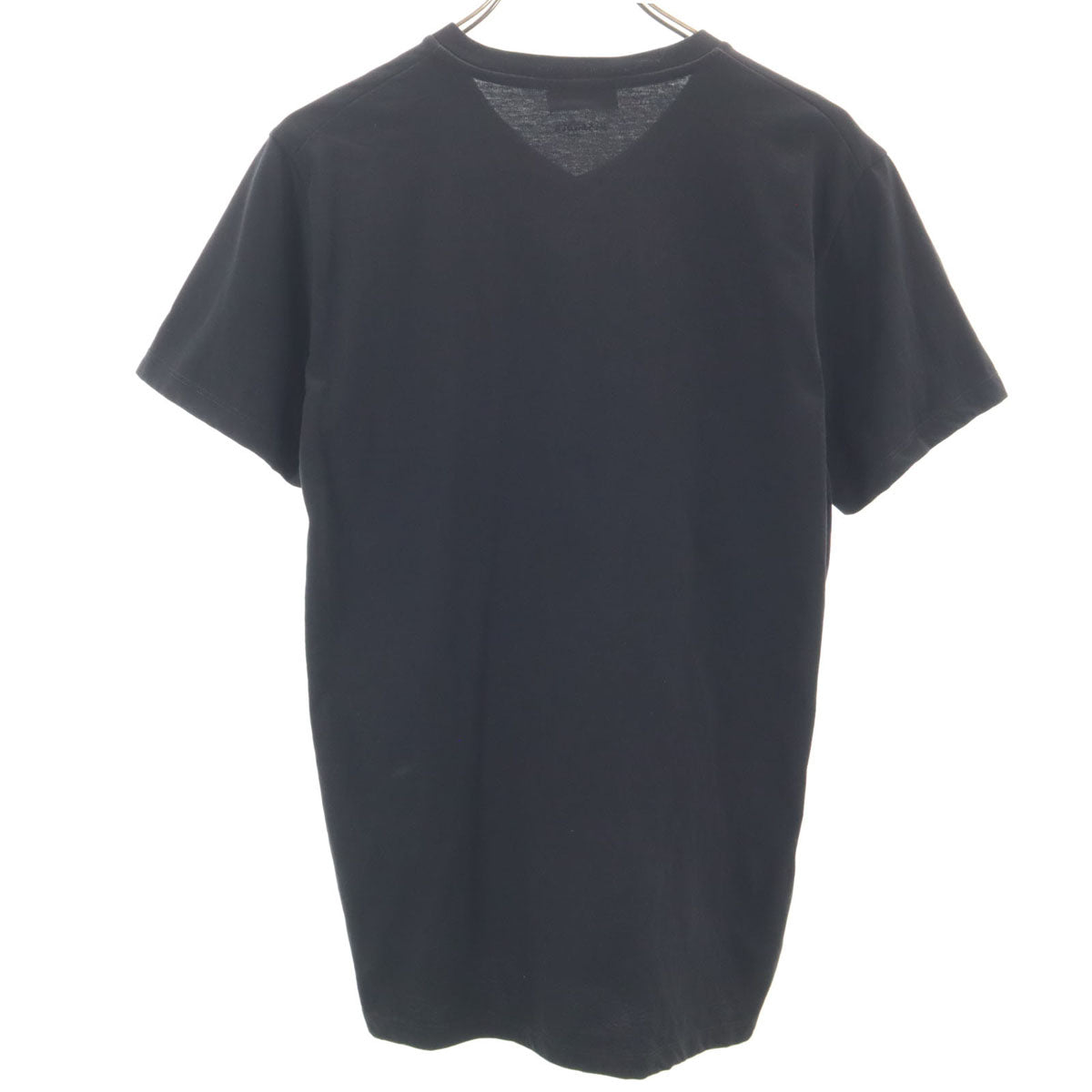 JIL SANDER ジルサンダー ギリシャ製 半袖 Vネック Tシャツ L ブラック 無地 メンズ