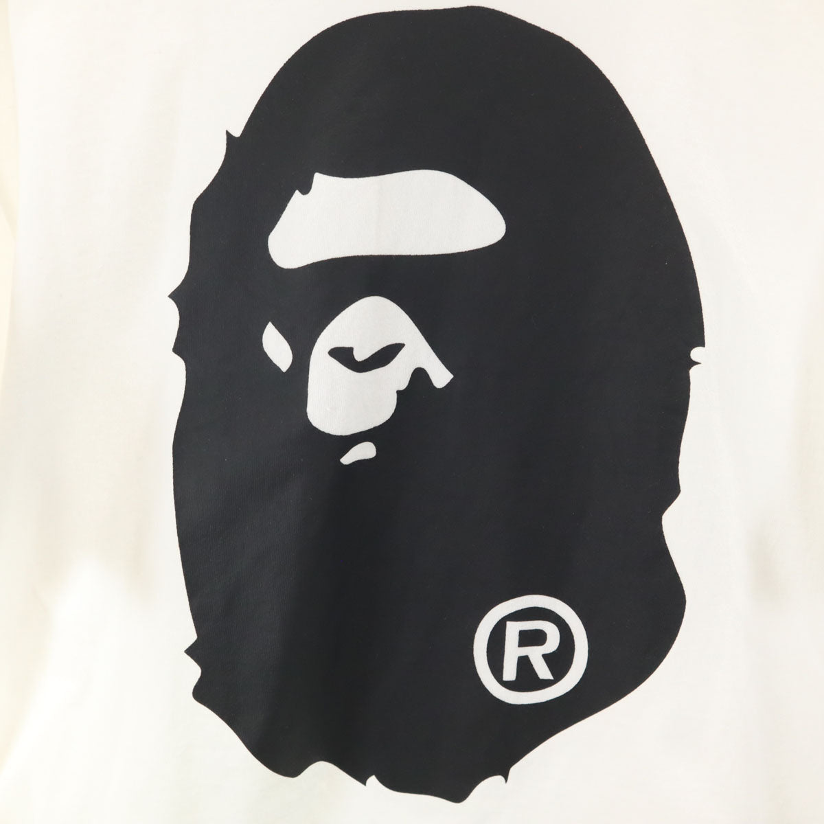 BAPE ベイプ 半袖 Tシャツ L ホワイト アベイシングエイプ メンズ