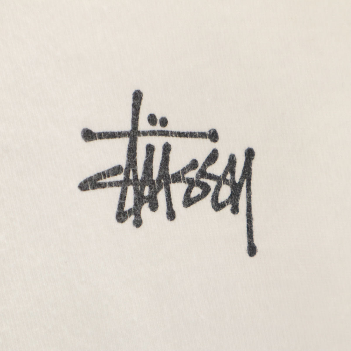 STUSSY ステューシー バックロゴ 半袖 Tシャツ M ホワイト メンズ