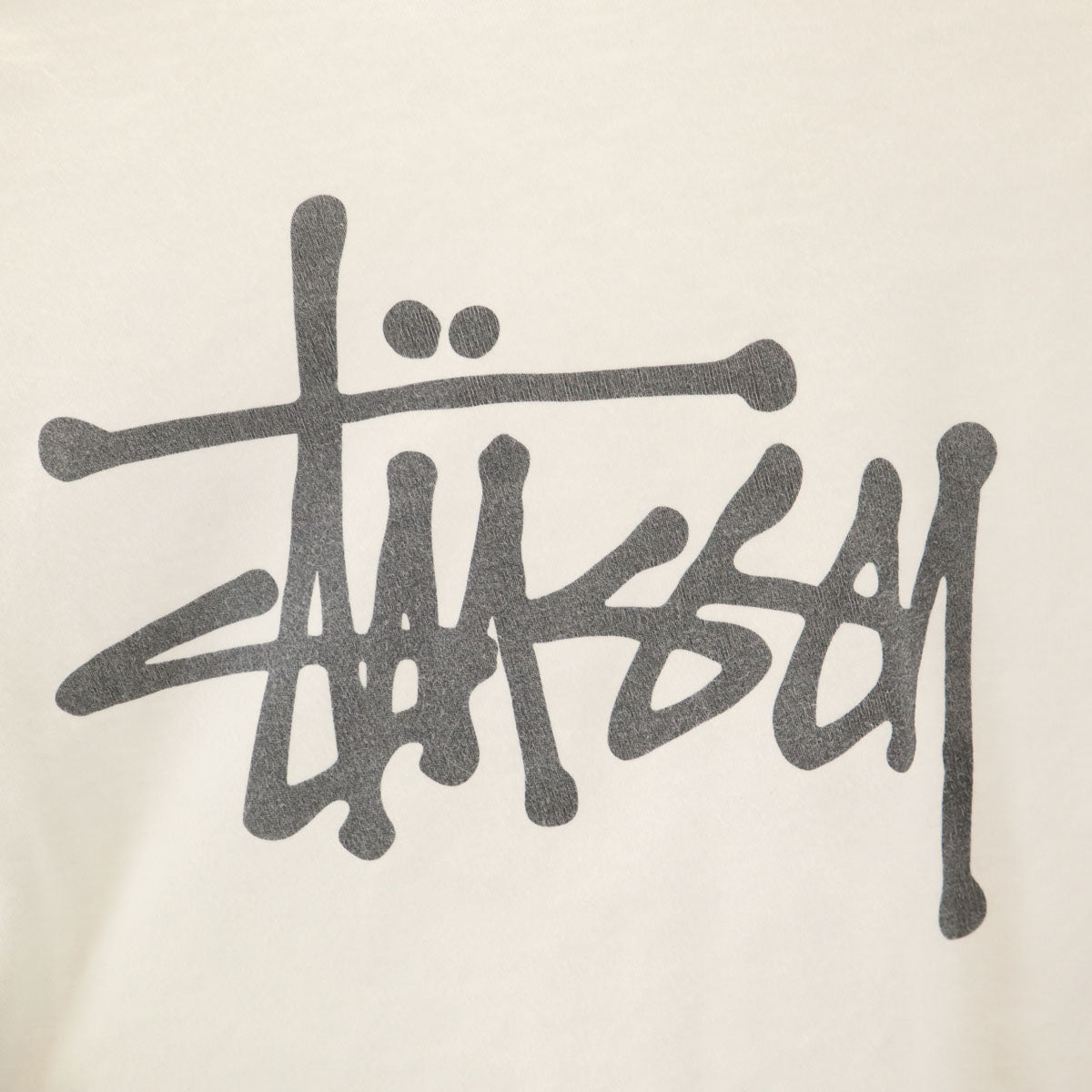 STUSSY ステューシー バックロゴ 半袖 Tシャツ M ホワイト メンズ