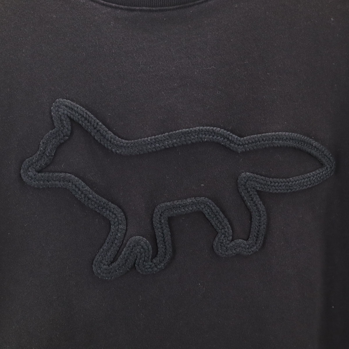 MAISON KITSUNE メゾンキツネ ポルトガル製 半袖 Tシャツ S ブラック メンズ