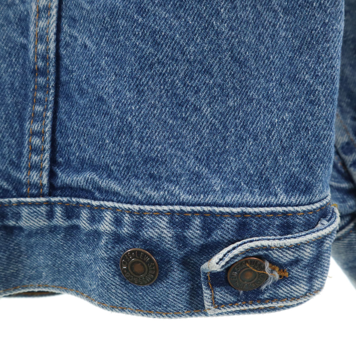 Levi's リーバイス 80s 57508-0218 オールド USA製 4thタイプ デニムジャケット M ブルー ハンドウォーマーポケット キッズ