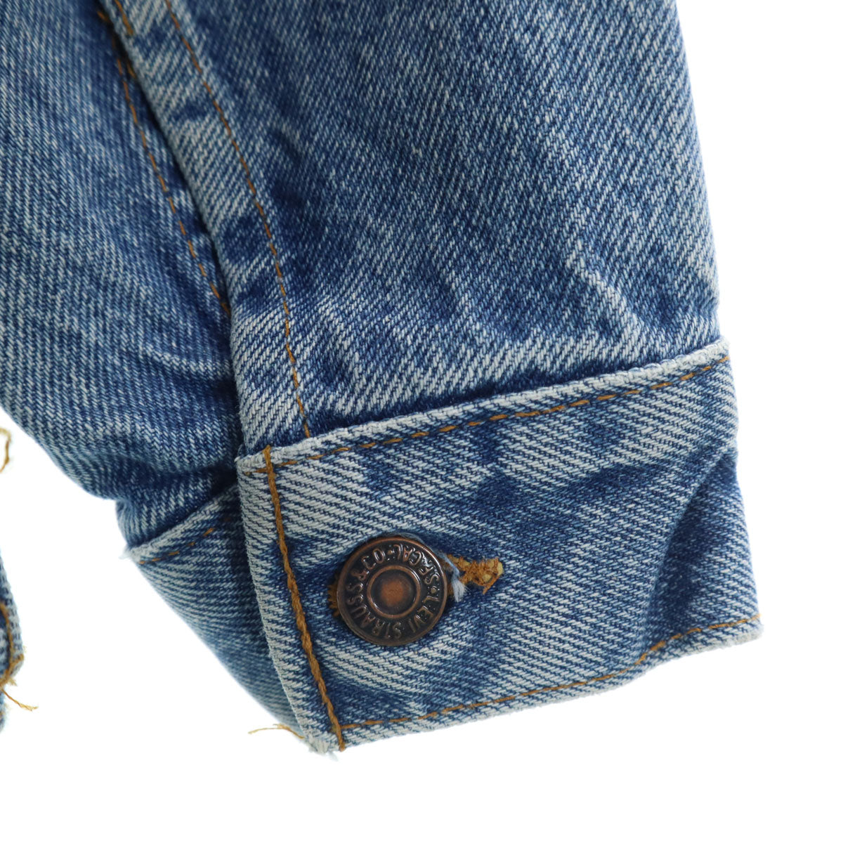 Levi's リーバイス 80s 57508-0218 オールド USA製 4thタイプ デニムジャケット M ブルー ハンドウォーマーポケット キッズ