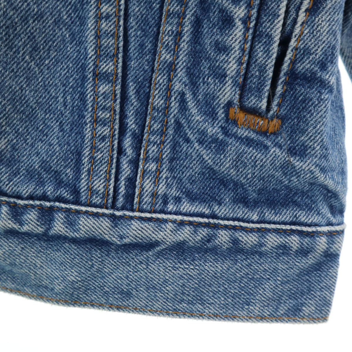 Levi's リーバイス 80s 57508-0218 オールド USA製 4thタイプ デニムジャケット M ブルー ハンドウォーマーポケット キッズ