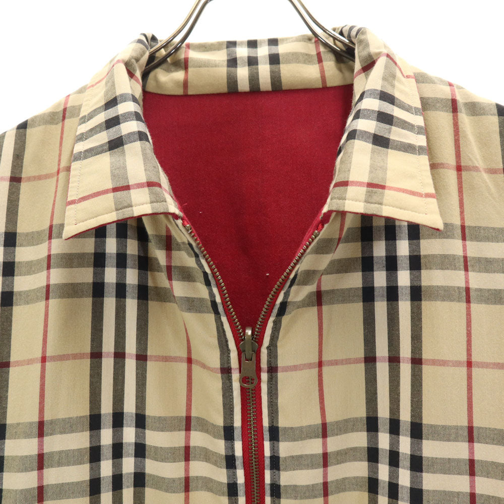 BURBERRY LONDON バーバリーロンドン ノバチェック リバーシブル ジャケット L ベージュ メンズ