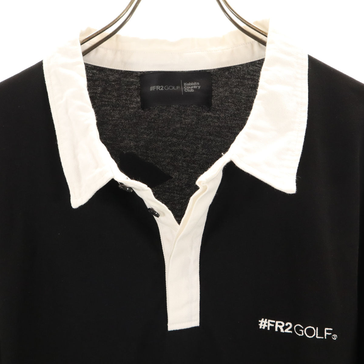 FR2 エフアールツー ゴルフ 半袖 ポロシャツ 3XL ブラック ビッグサイズ メンズ