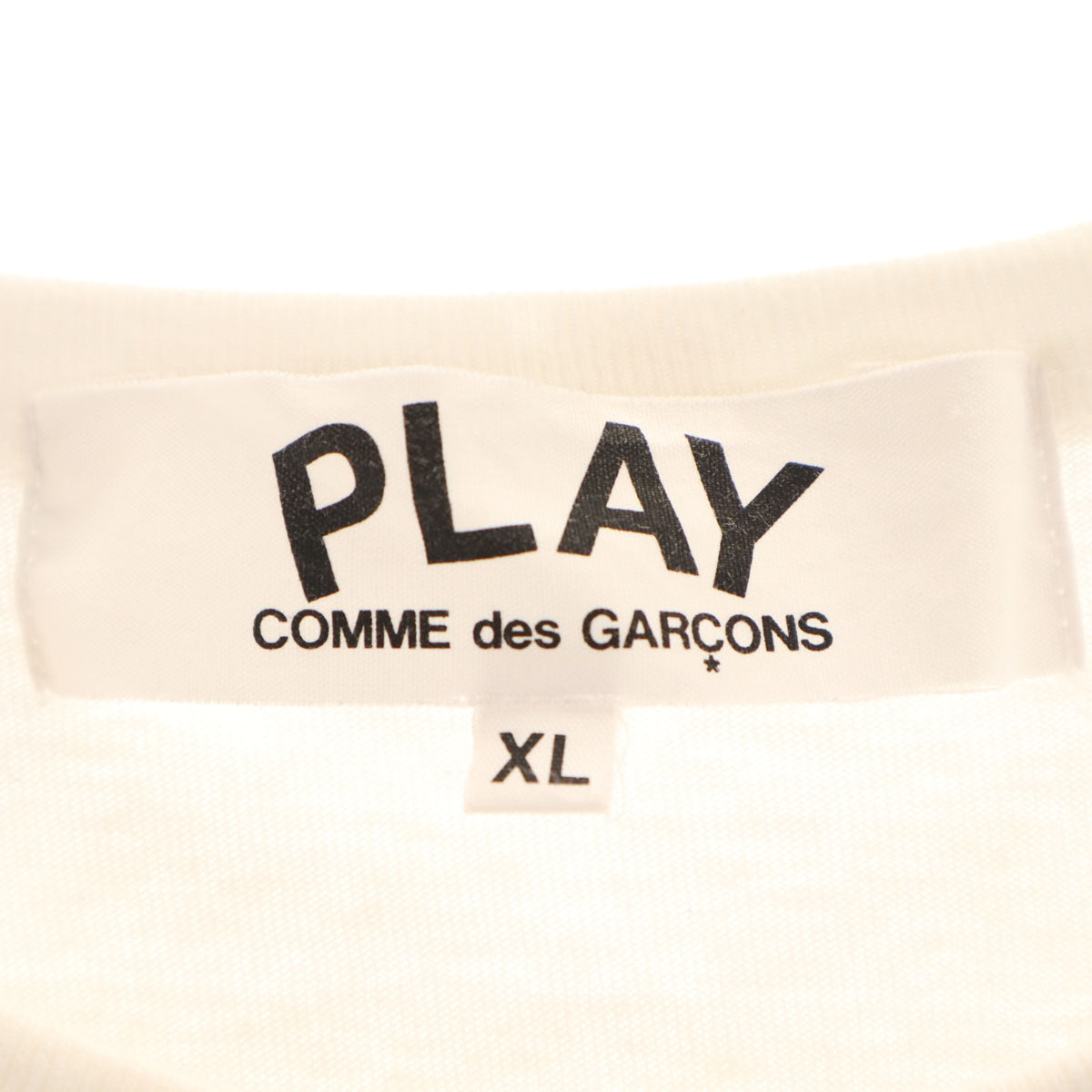 PLAY COMME des GARCONS プレイコムデギャルソン 2020年 THE NORTH FACE ノースフェイス コラボ 日本製 半袖 Tシャツ XL ホワイト メンズ