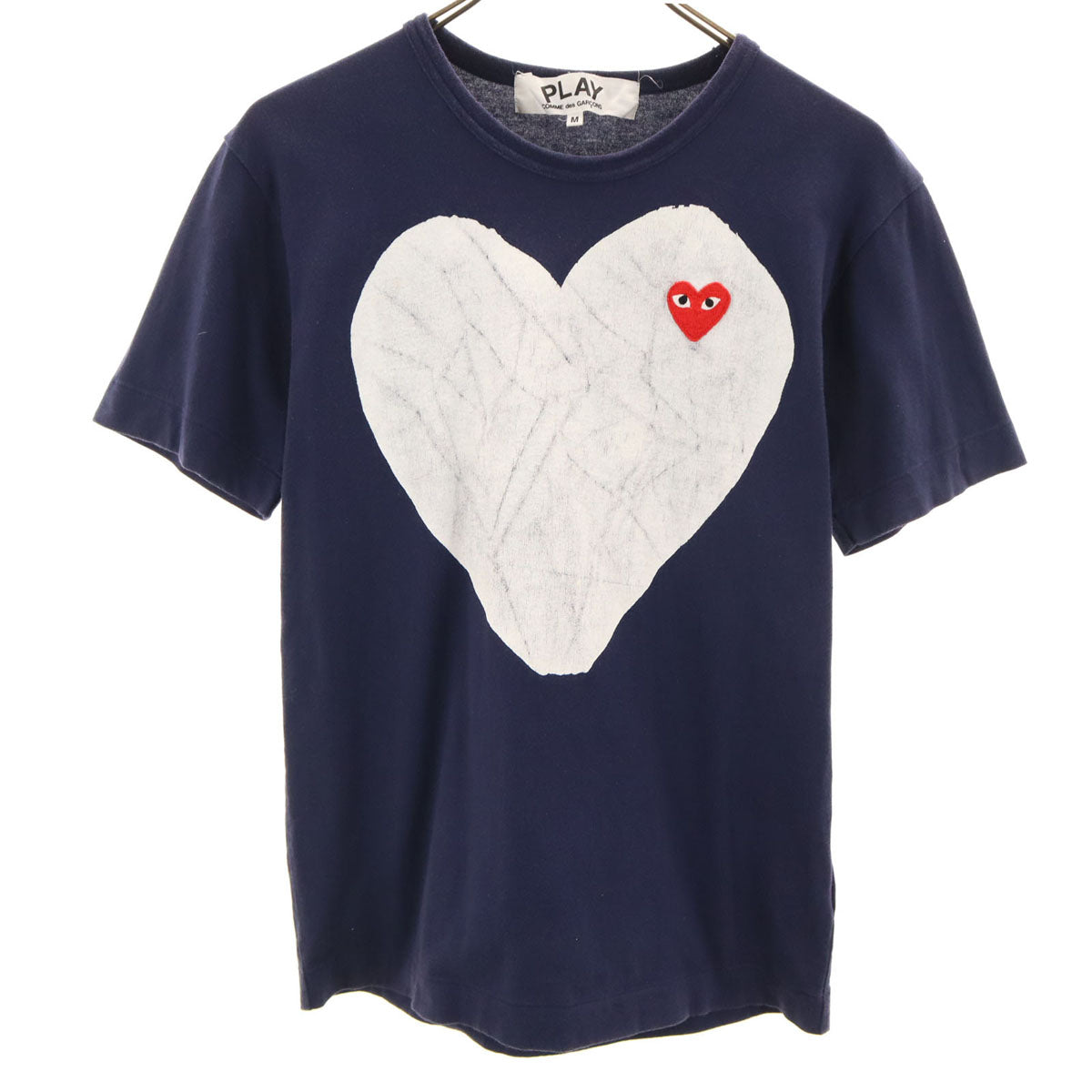 PLAY COMME des GARCONS プレイコムデギャルソン 2012年 日本製 半袖 Tシャツ M ネイビー メンズ
