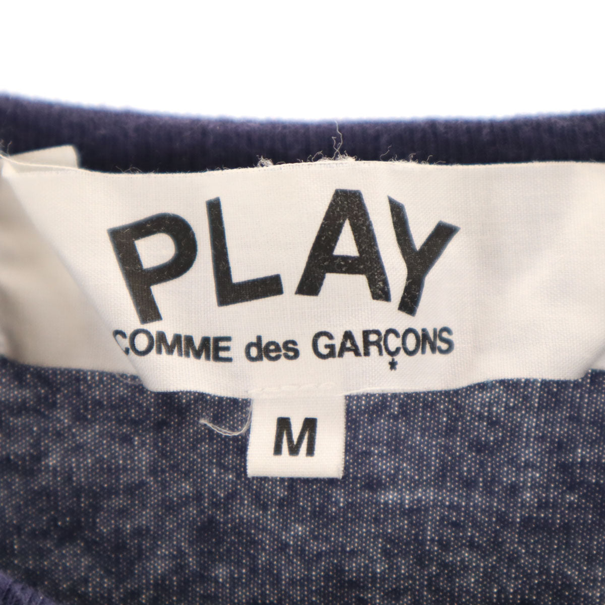 PLAY COMME des GARCONS プレイコムデギャルソン 2012年 日本製 半袖 Tシャツ M ネイビー メンズ