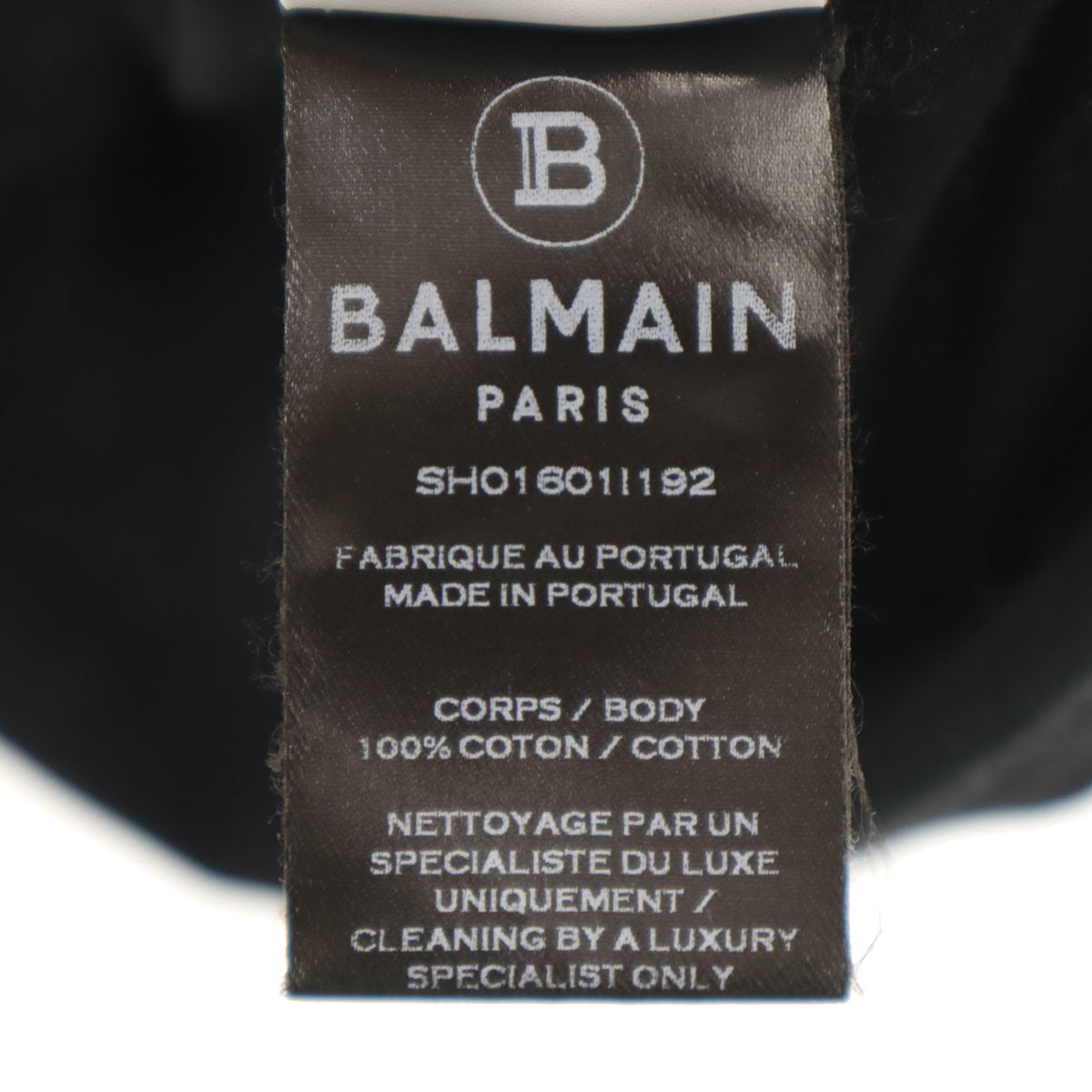 BALMAIN バルマン 半袖 Tシャツ S ブラック メンズ