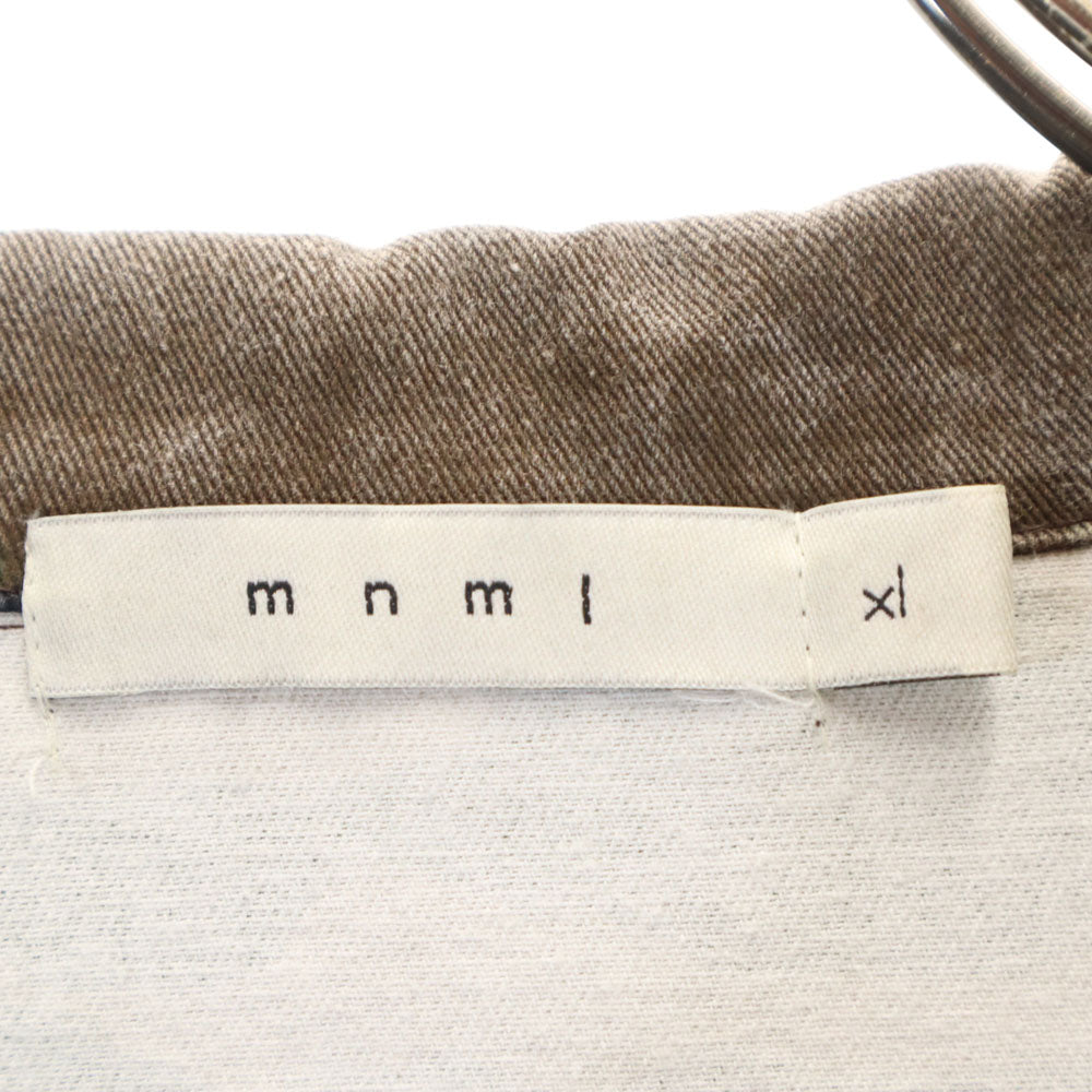 mnml ミニマル カモフラ柄 ミリタリージャケット XL カーキ 迷彩 メンズ