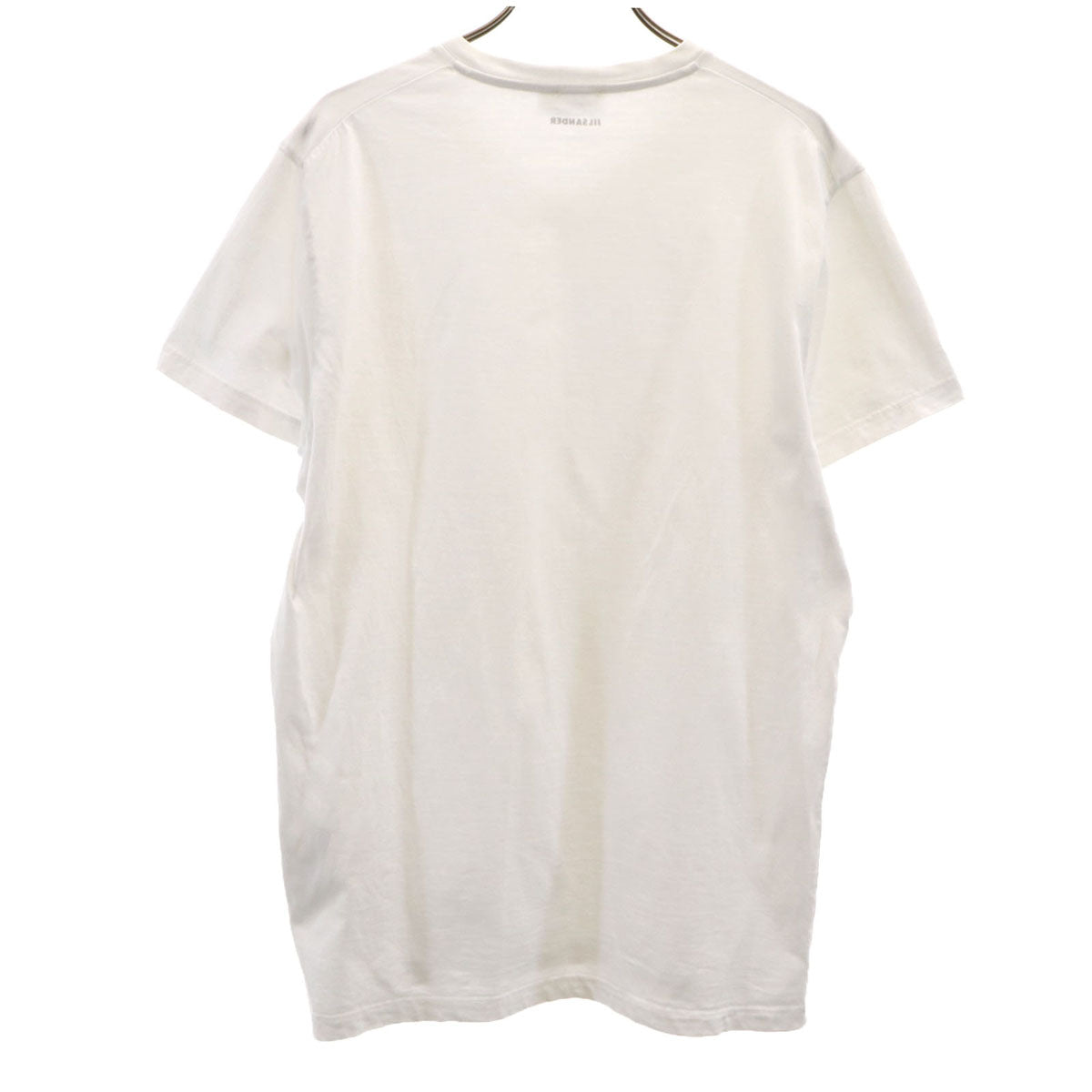 JIL SANDER ジルサンダー ギリシャ製 半袖 Vネック Tシャツ XL ホワイト 無地 レディース