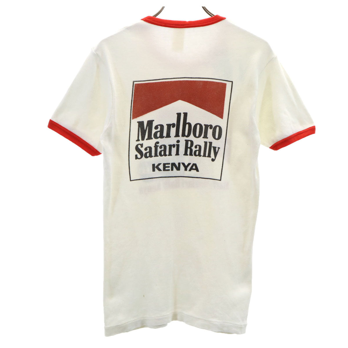 SUN FLAG サンフラッグ 80s ヴィンテージ マルボロ 半袖 リンガー Tシャツ アイボリー メンズ