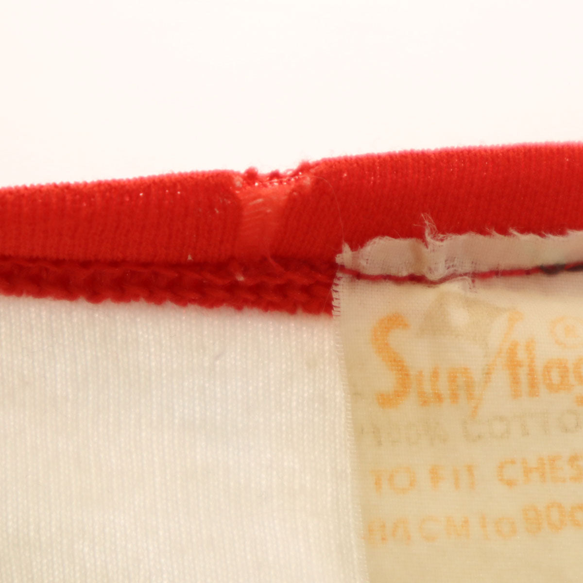 SUN FLAG サンフラッグ 80s ヴィンテージ マルボロ 半袖 リンガー Tシャツ アイボリー メンズ