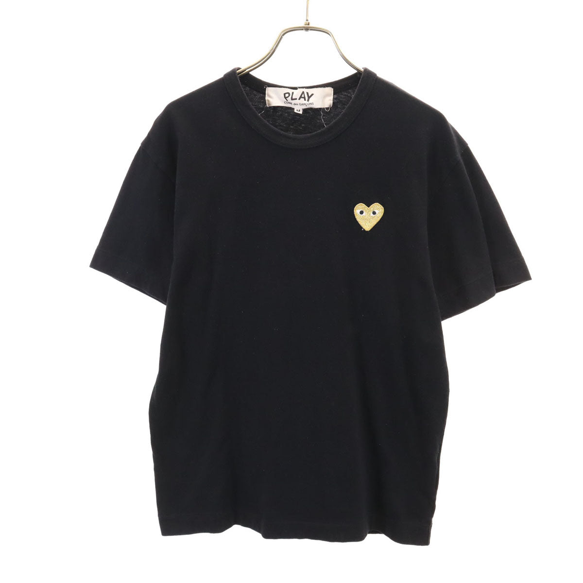 PLAY COMME des GARCONS プレイコムデギャルソン 2022年 日本製 半袖 Tシャツ M ブラック メンズ