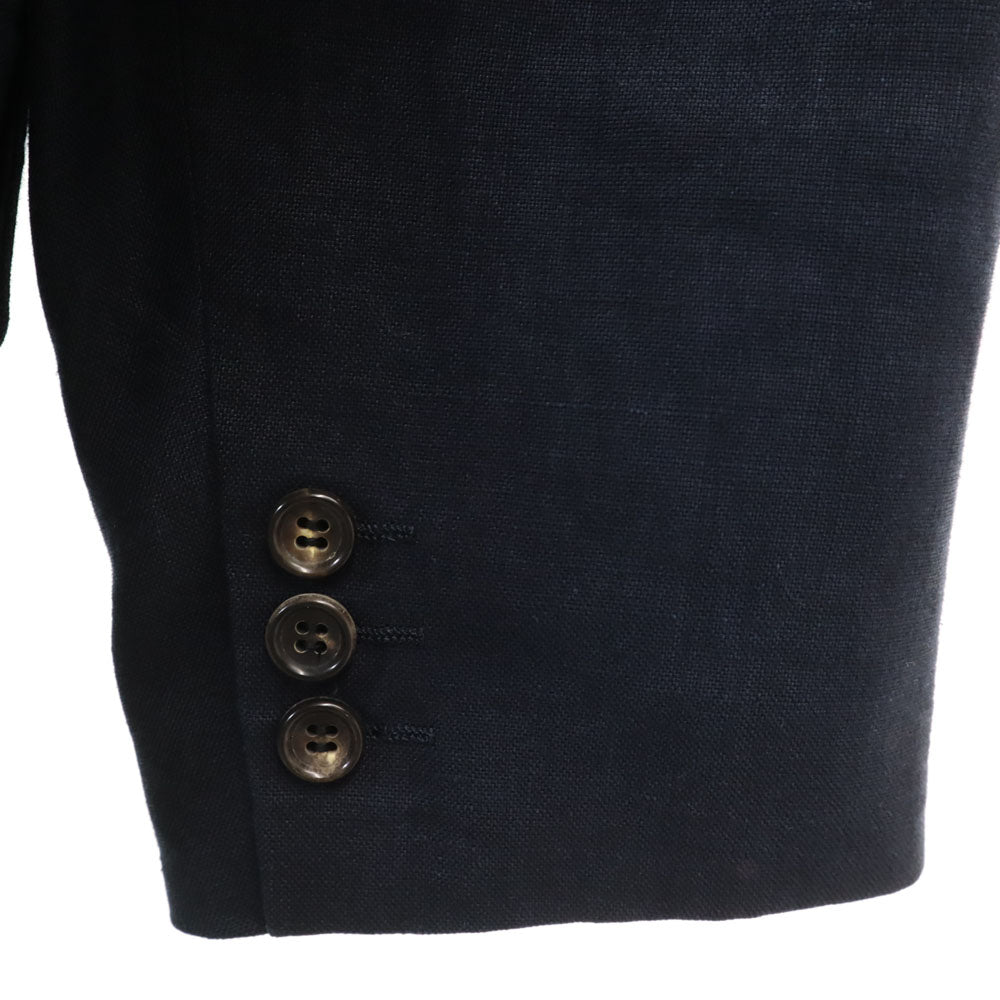 COMME des GARCONS HOMME コムデギャルソンオム 1997年 90s 日本製 リネン オールド テーラードジャケット M ネイビー ブレザー メンズ