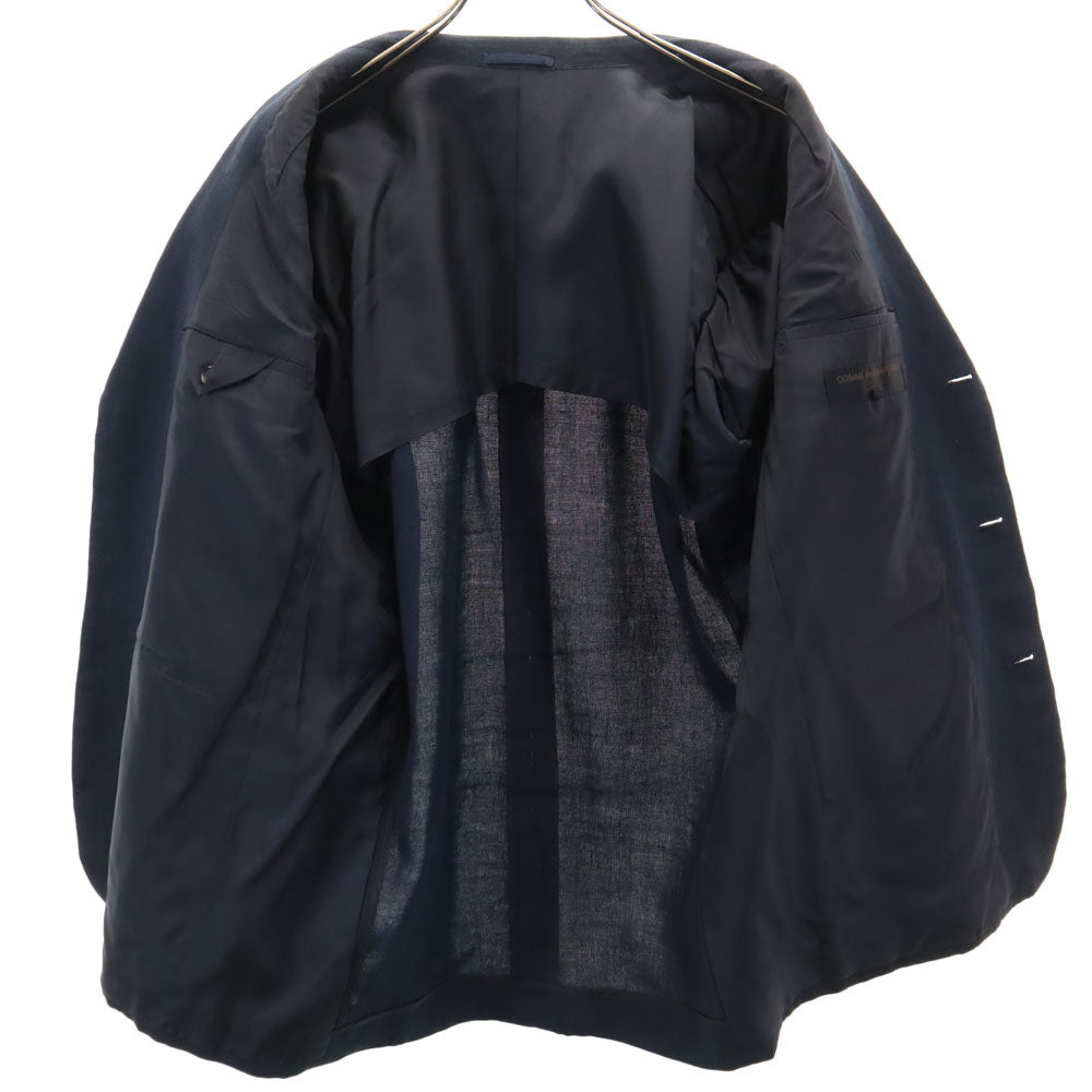 COMME des GARCONS HOMME コムデギャルソンオム 1997年 90s 日本製 リネン オールド テーラードジャケット M ネイビー ブレザー メンズ