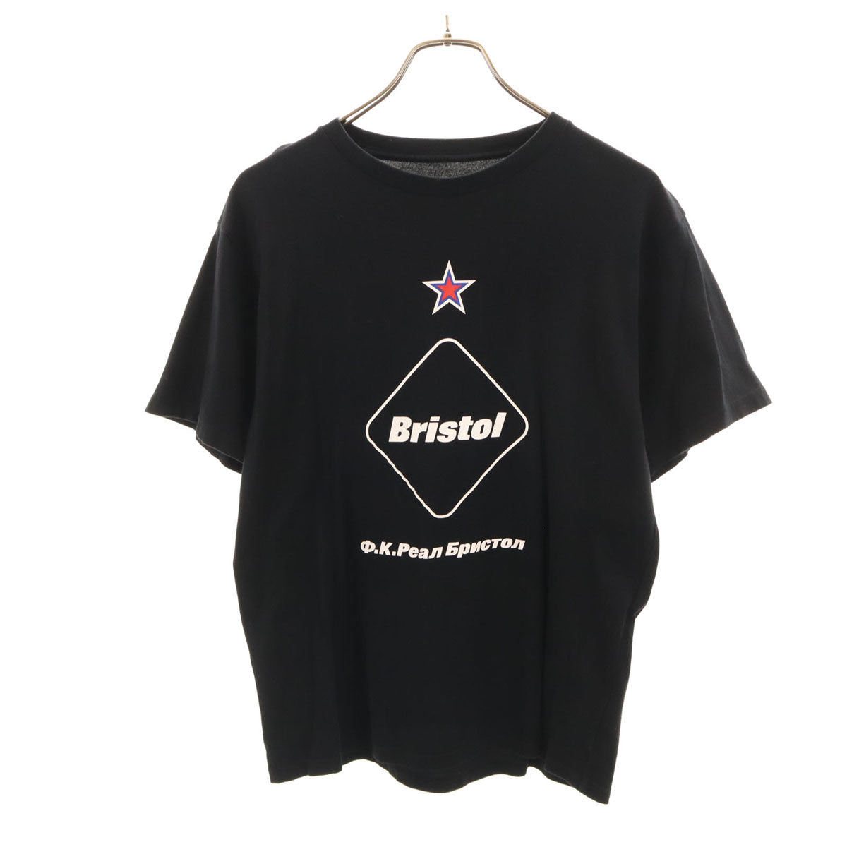 F.C.Real Bristol エフシーレアルブリストル 日本製 半袖 Tシャツ S ブラック メンズ