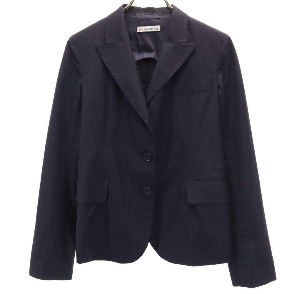 JIL SANDER ジルサンダー イタリア製 テーラードジャケット 34 ネイビー ブレザー レディース