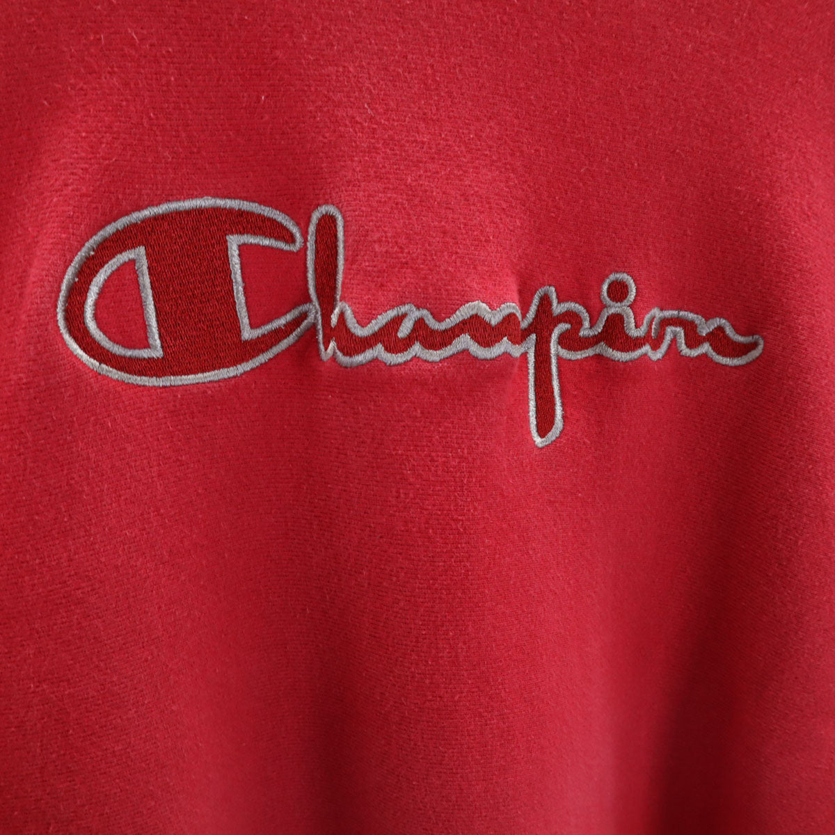 Champion チャンピオン 90s オールド USA製 刺繍タグ 長袖 襟ダブルカラー リバースウィーブ スウェット XL レッド メンズ