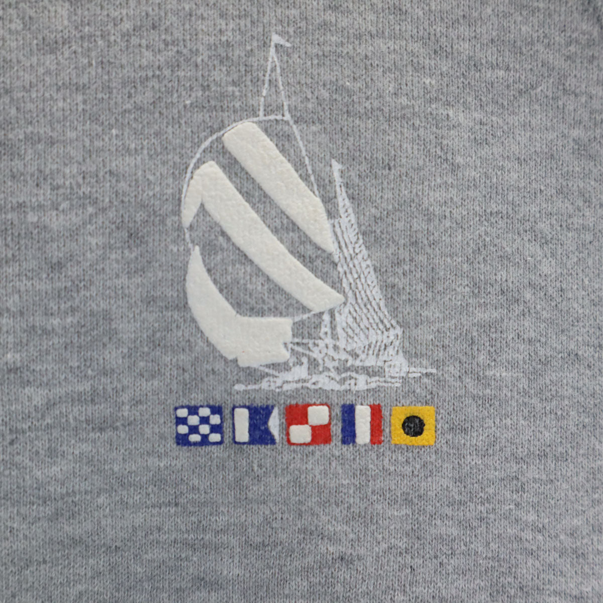 NAUTICA COMPETITION ノーティカ コンペティション 80s ヴィンテージ 長袖 ハーフジップ スウェット L グレー メンズ