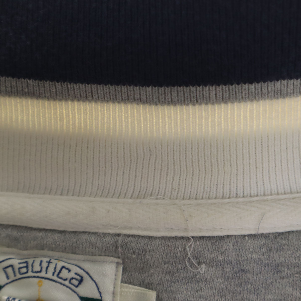 NAUTICA COMPETITION ノーティカ コンペティション 80s ヴィンテージ 長袖 ハーフジップ スウェット L グレー メンズ