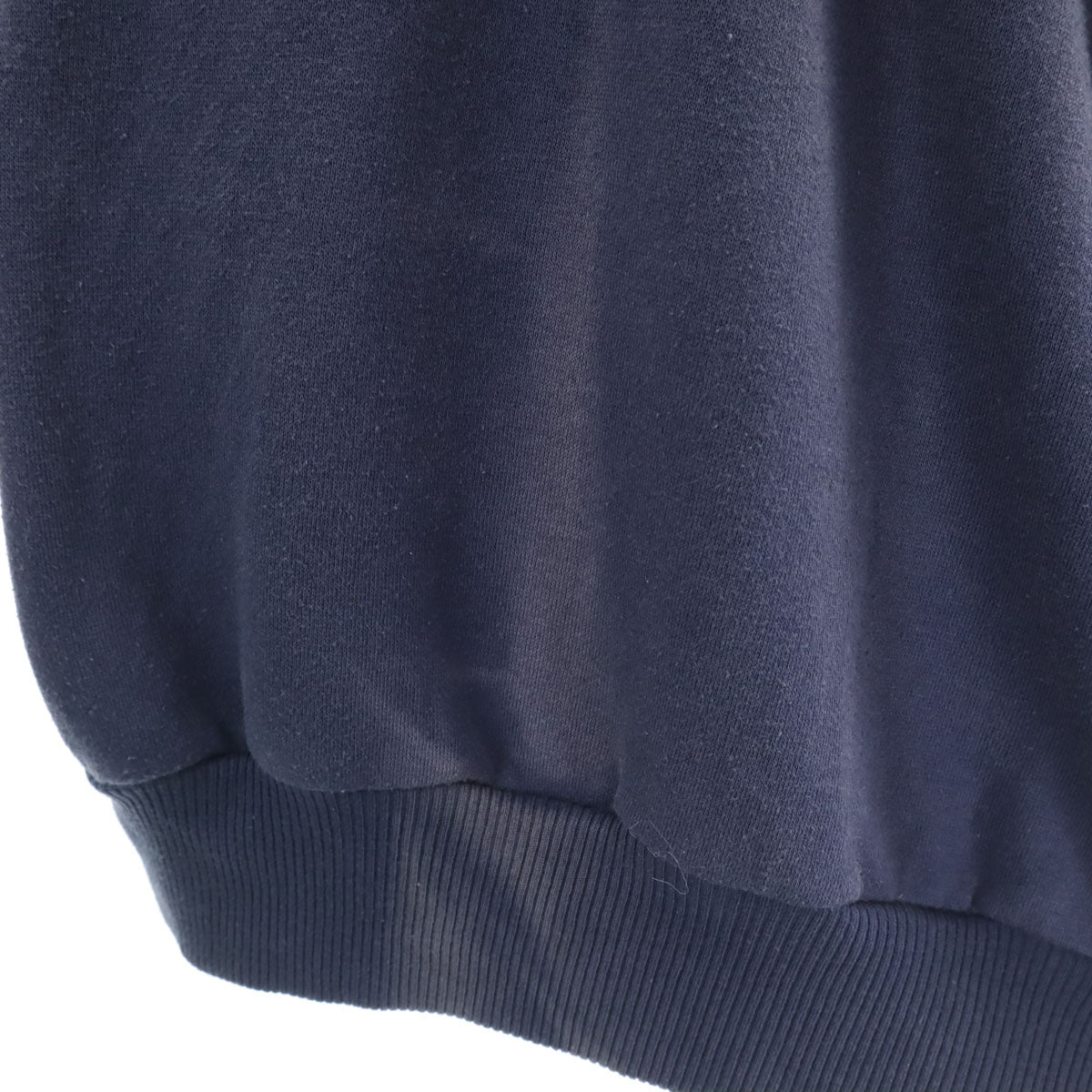 adidas アディダス 80s ヴィンテージ 台湾製 トレフォイルロゴ 長袖 ジップパーカー S グレー メンズ