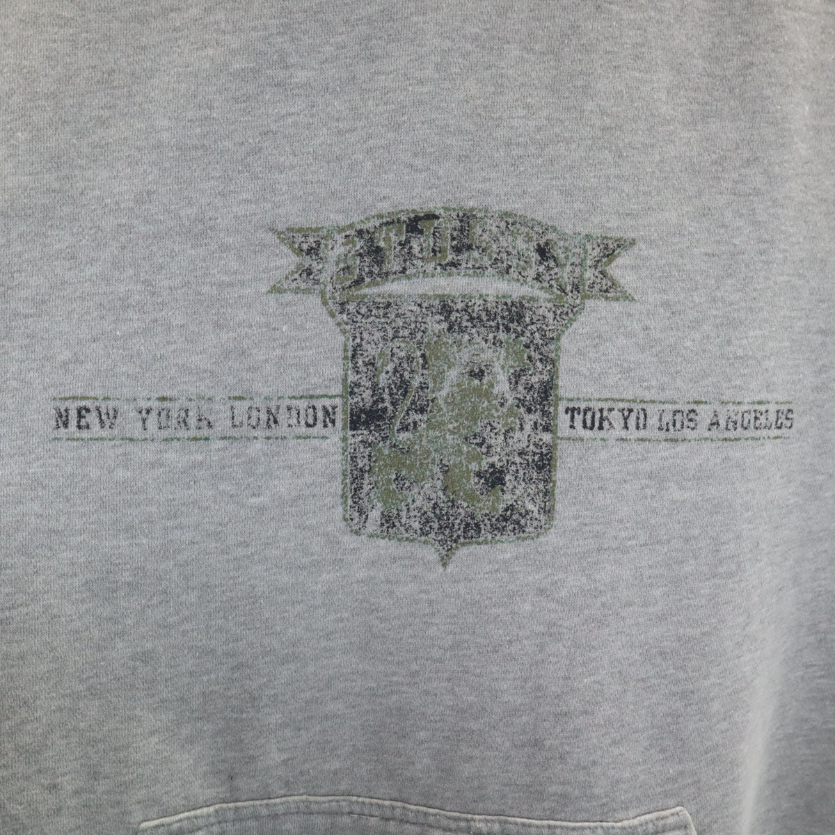 STUSSY ステューシー 90s オールド 紺タグ 長袖 スウェットパーカー S グレー メンズ