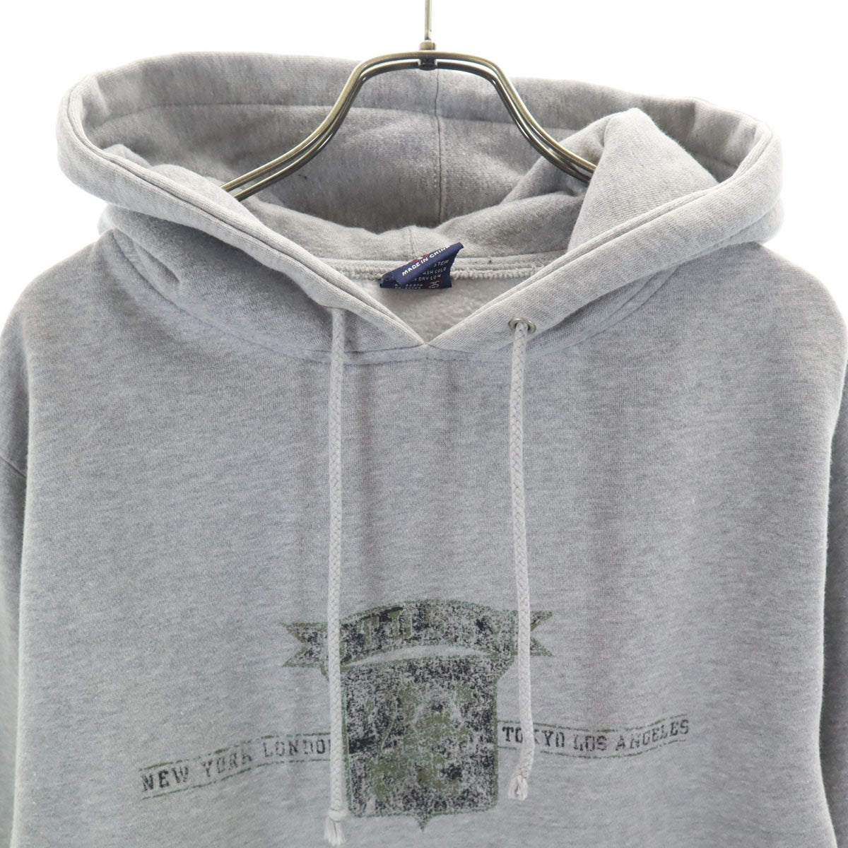 STUSSY ステューシー 90s オールド 紺タグ 長袖 スウェットパーカー S グレー メンズ